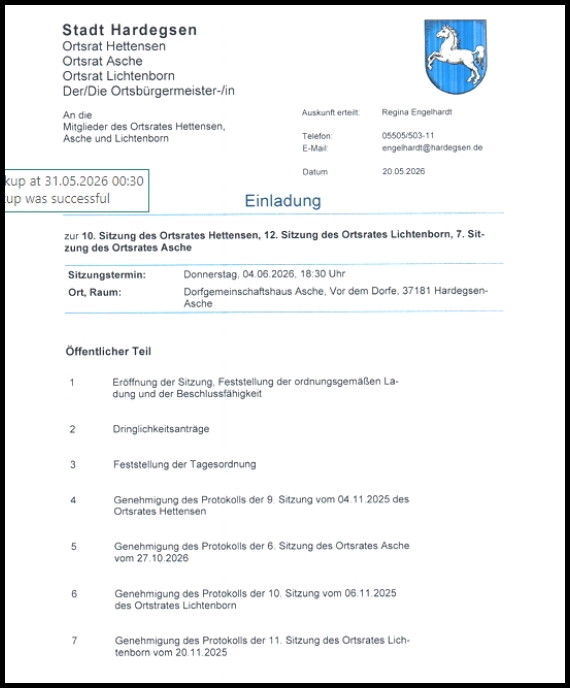 Ortsratssitzung 2026 -1